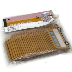 School Bus Dry Erase Magnets 26 Count